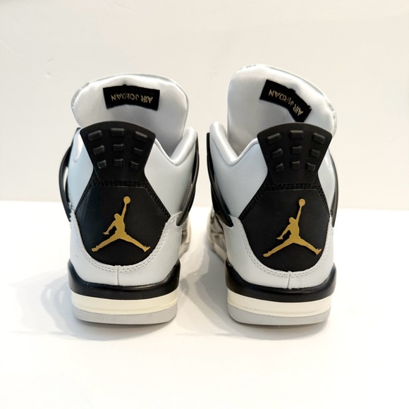 NIKE Air Jordan 4 Retro Platinum Gold Sneakers - Brand New - Picture 9 of 12